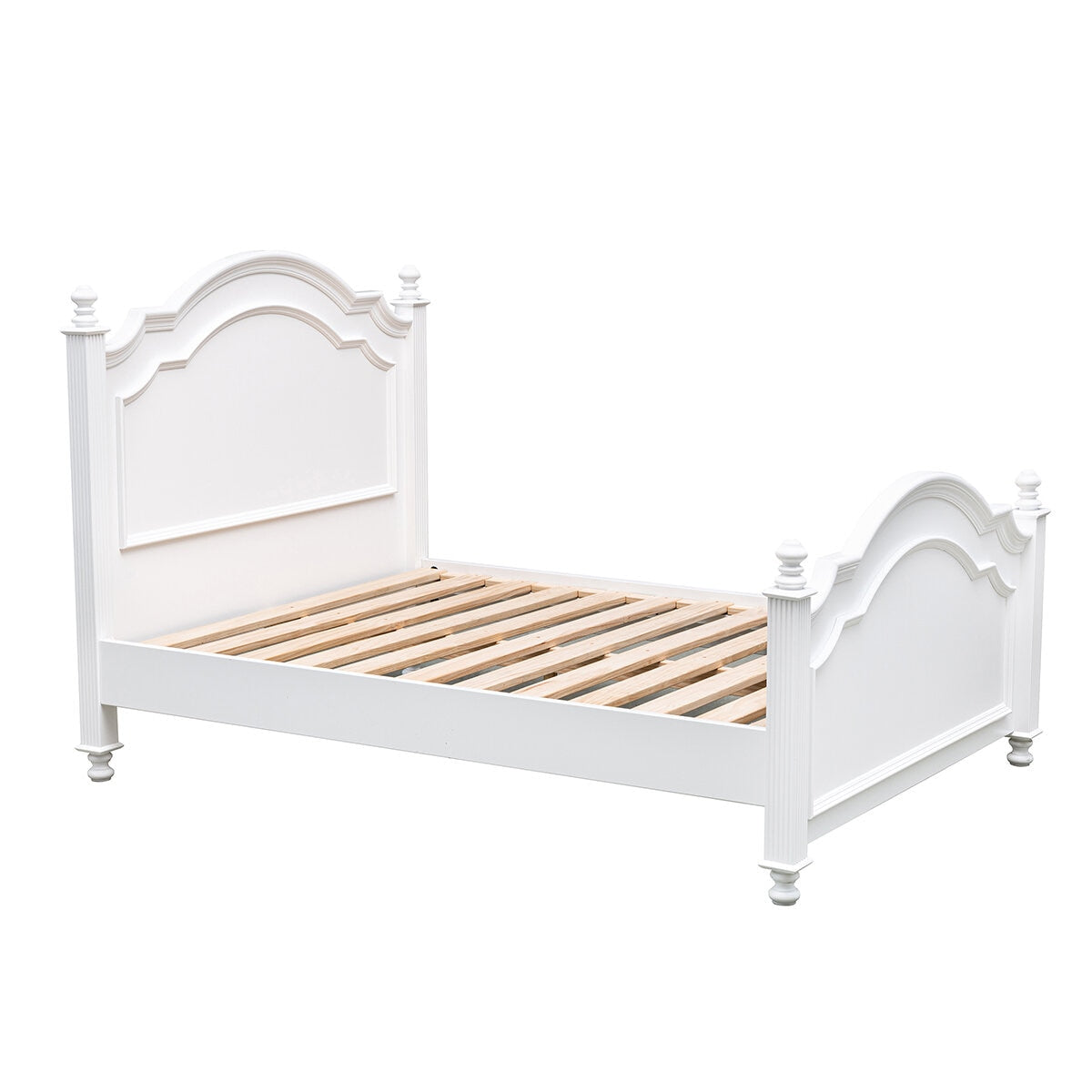 Moran Cassis Double Bed With Encasement And Slats White - SuperSaverAU - view 2