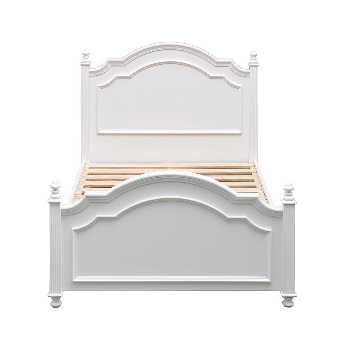 Moran Cassis Double Bed With Encasement And Slats White - SuperSaverAU - view 1