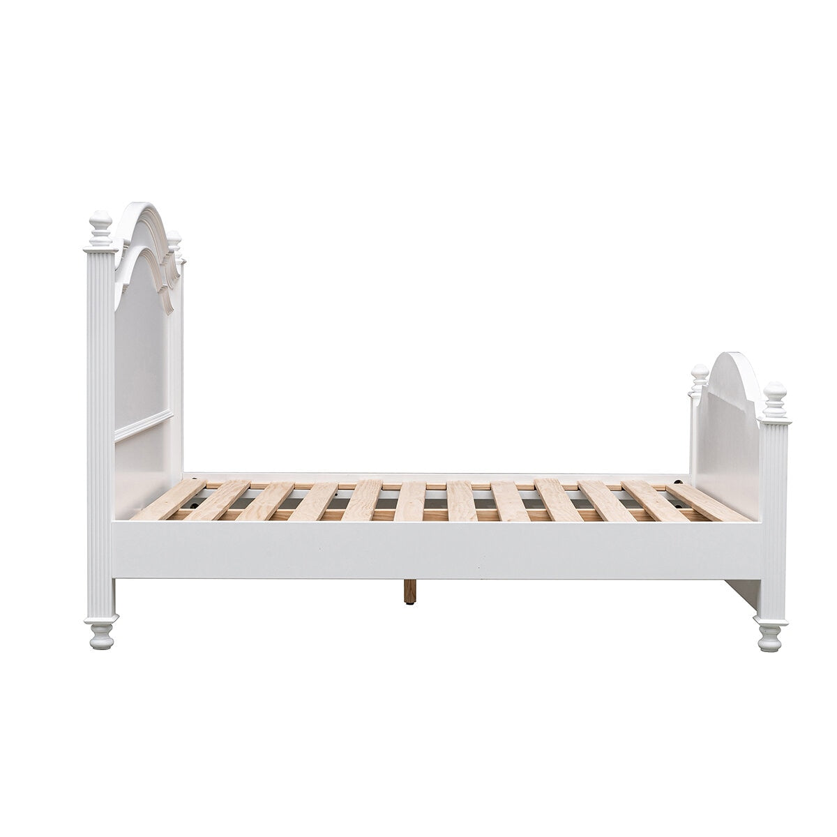 Moran Cassis Double Bed With Encasement And Slats White - SuperSaverAU - view 3