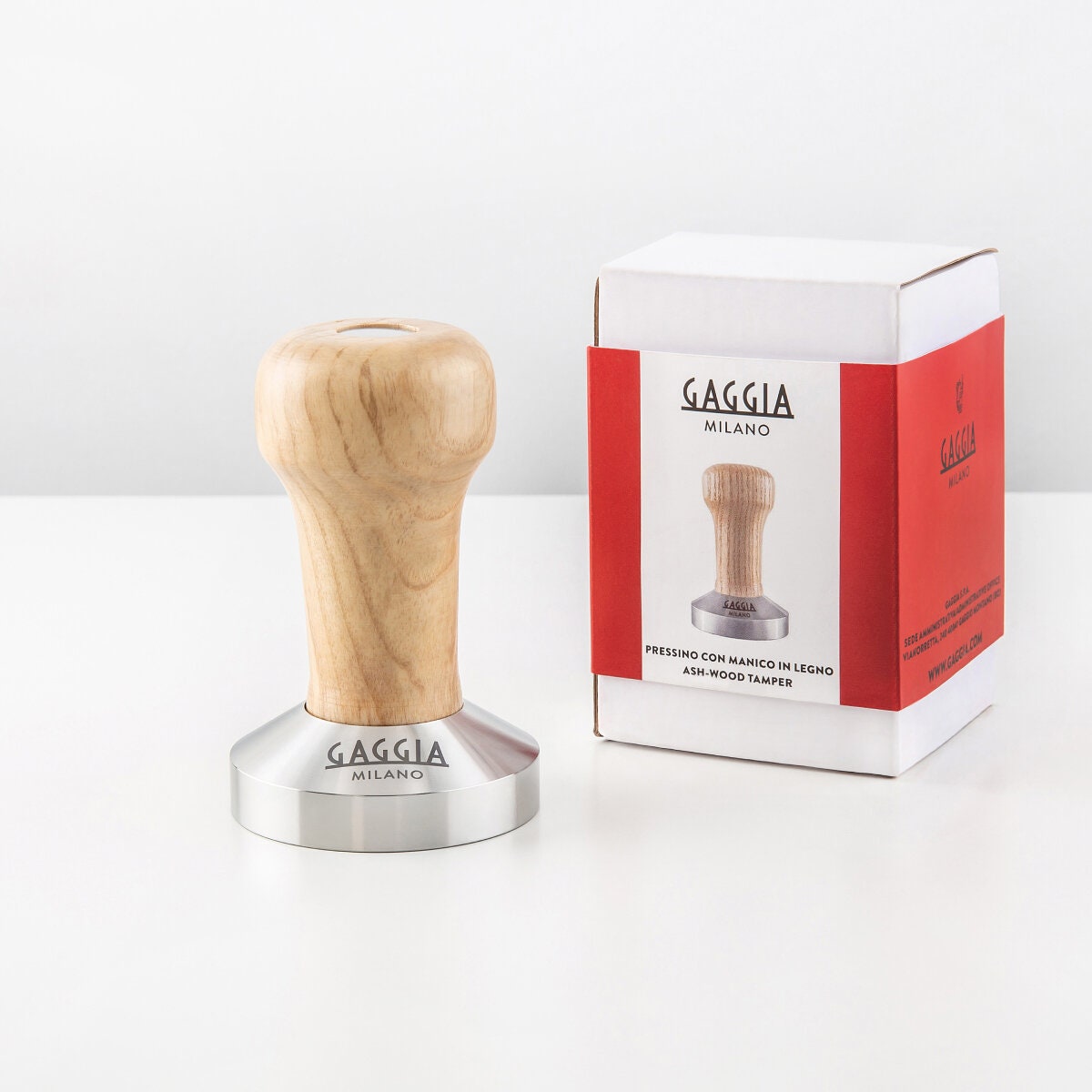 Gaggia Coffee Tamper - Ash Wood - 60mm Width and Depth - 0.5kg - SP421946502621