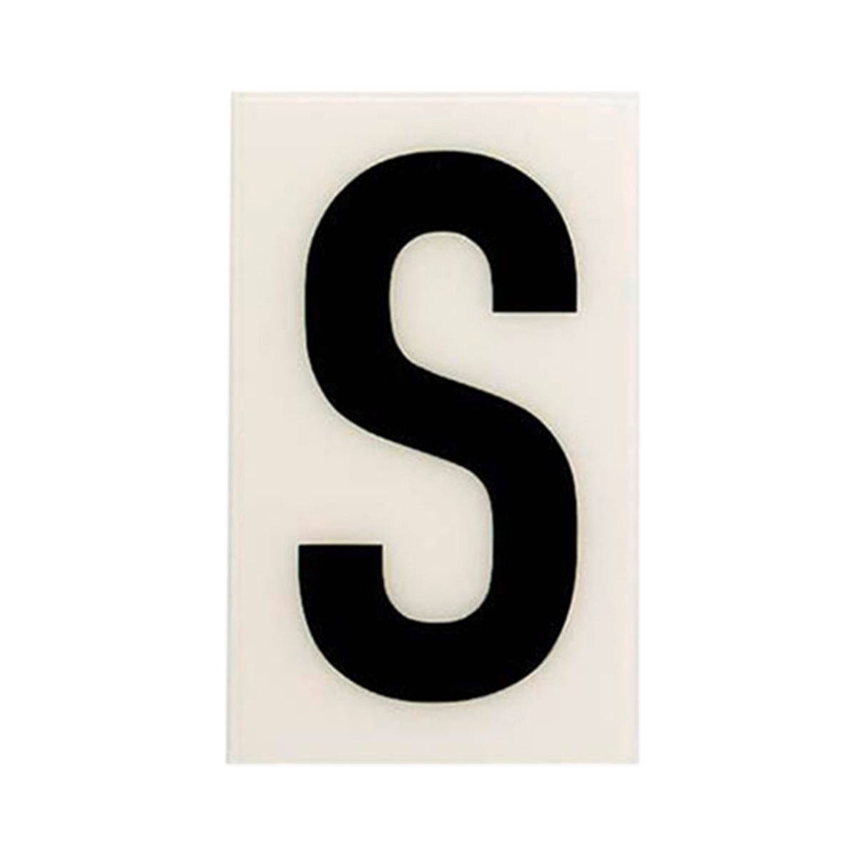 Sandleford 60mm White Self Adhesive House Letter S, Gloss Weather Resistant Polycarbonate