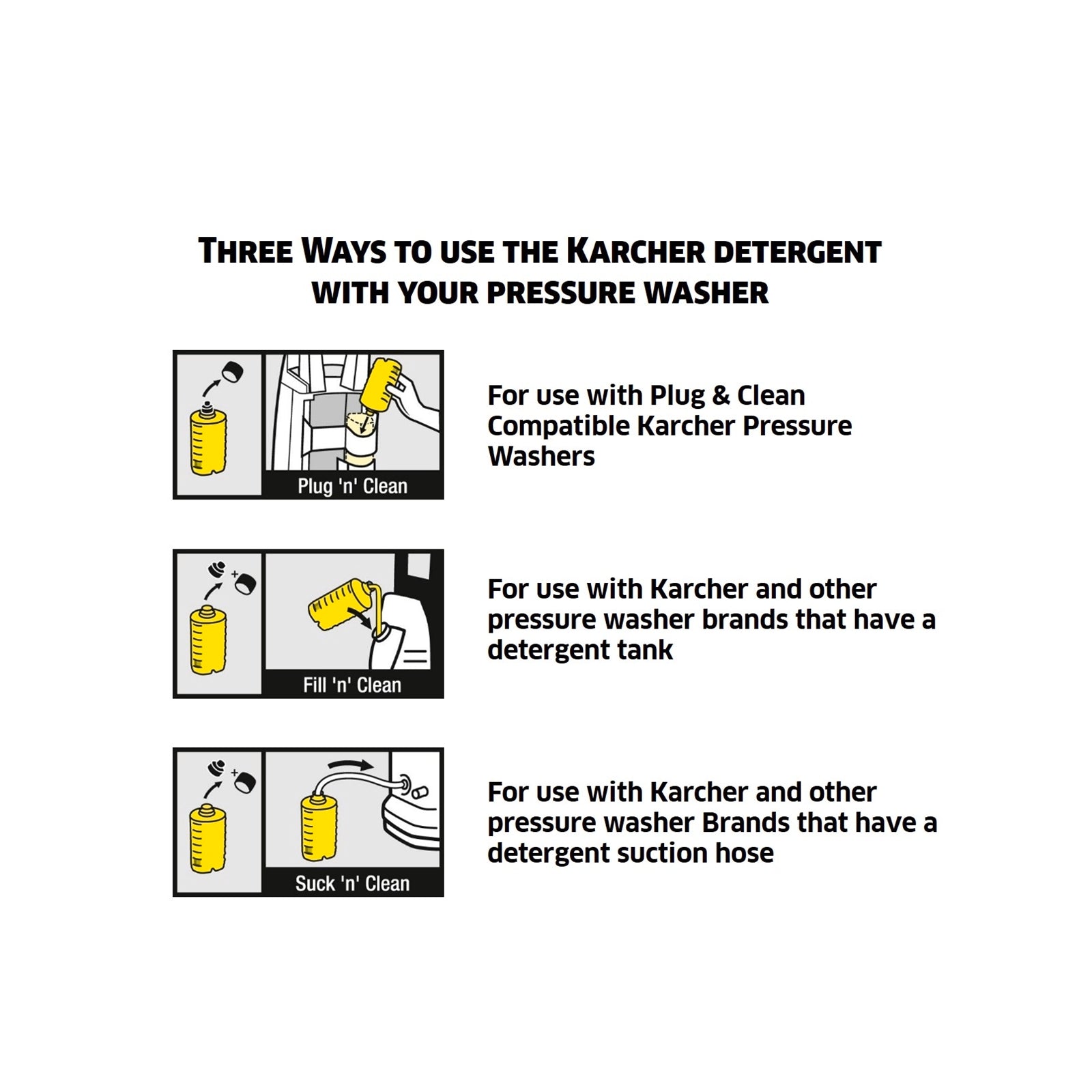Karcher 1L Glass Finisher 3-in-1 Detergent, Clear Streak-Free Cleaner