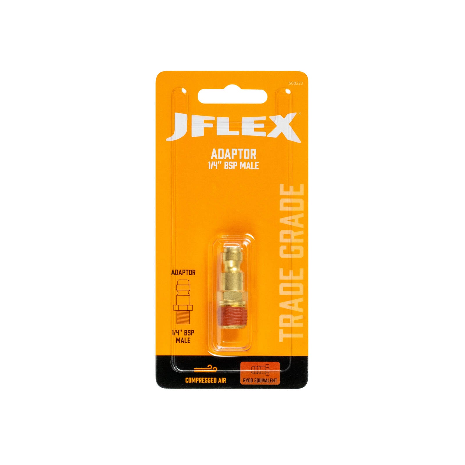 JFLEX 1/4" BSP Male Adaptor, Ryco Equivalent