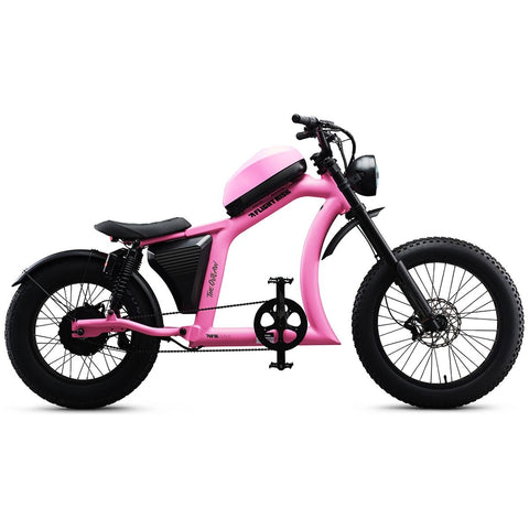 Flight Risk FR666 Electric Bike - GPS Tracking, Remote Motor Lock, Rear Rack, Pink - FR-666PINK