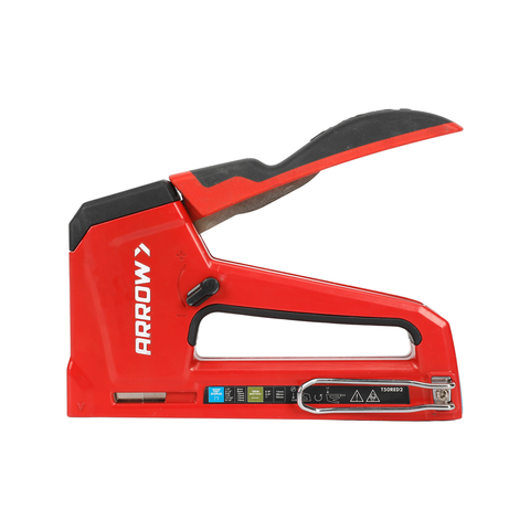 Arrow Professional Manual Staple Gun - T50 Compatible - Red - Ergonomic Design - SuperSaverAU - view 1