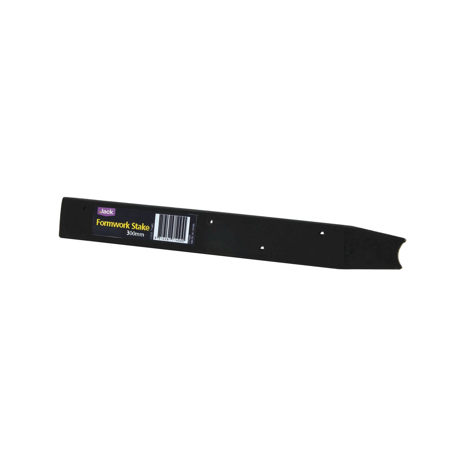 Jack Flat Reinforcing Formwork Stake 300mm, 4-Hole Steel
