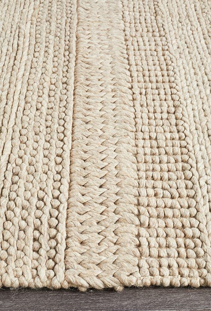 Rug Culture Skandi Extra Large Rug 320x230cm - Grey Viscose and Wool Blend - SKAN314GRY320X230