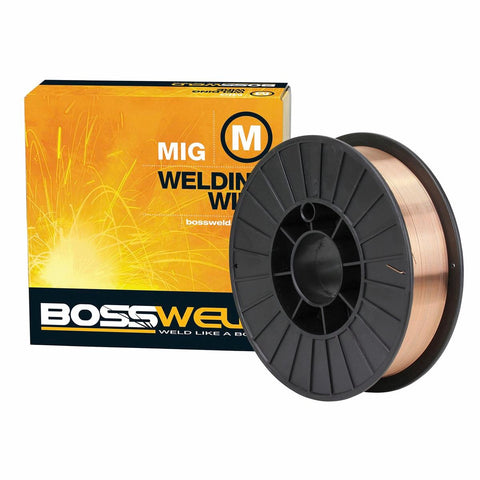 Bossweld 0.9mm 5.0kg Mild Steel S6 MIG Wire - High Quality - Smooth Beads - SuperSaverAU - view 1