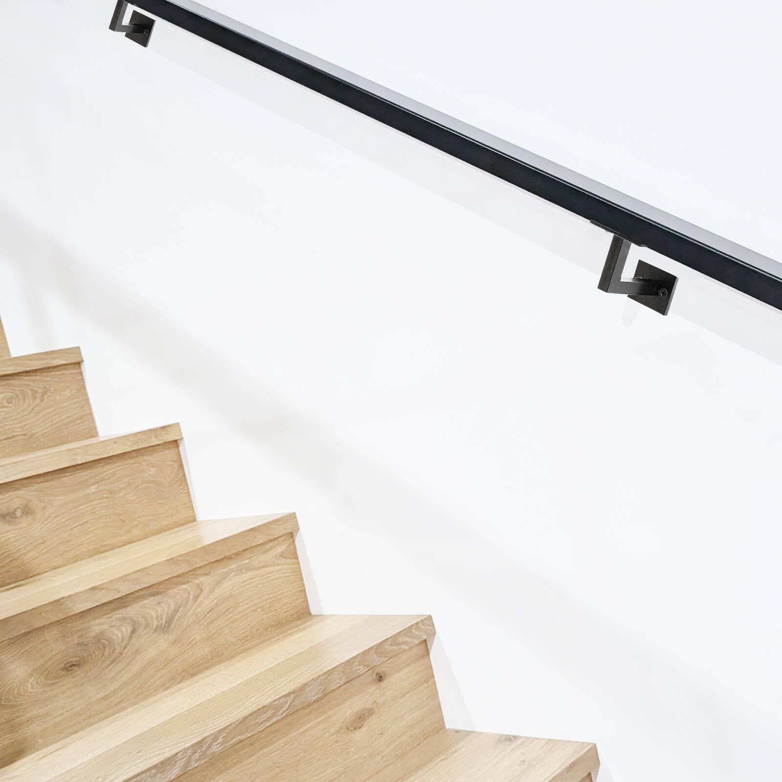 Carinya Black Steel Flat Top Square Handrail Bracket 4 Pack