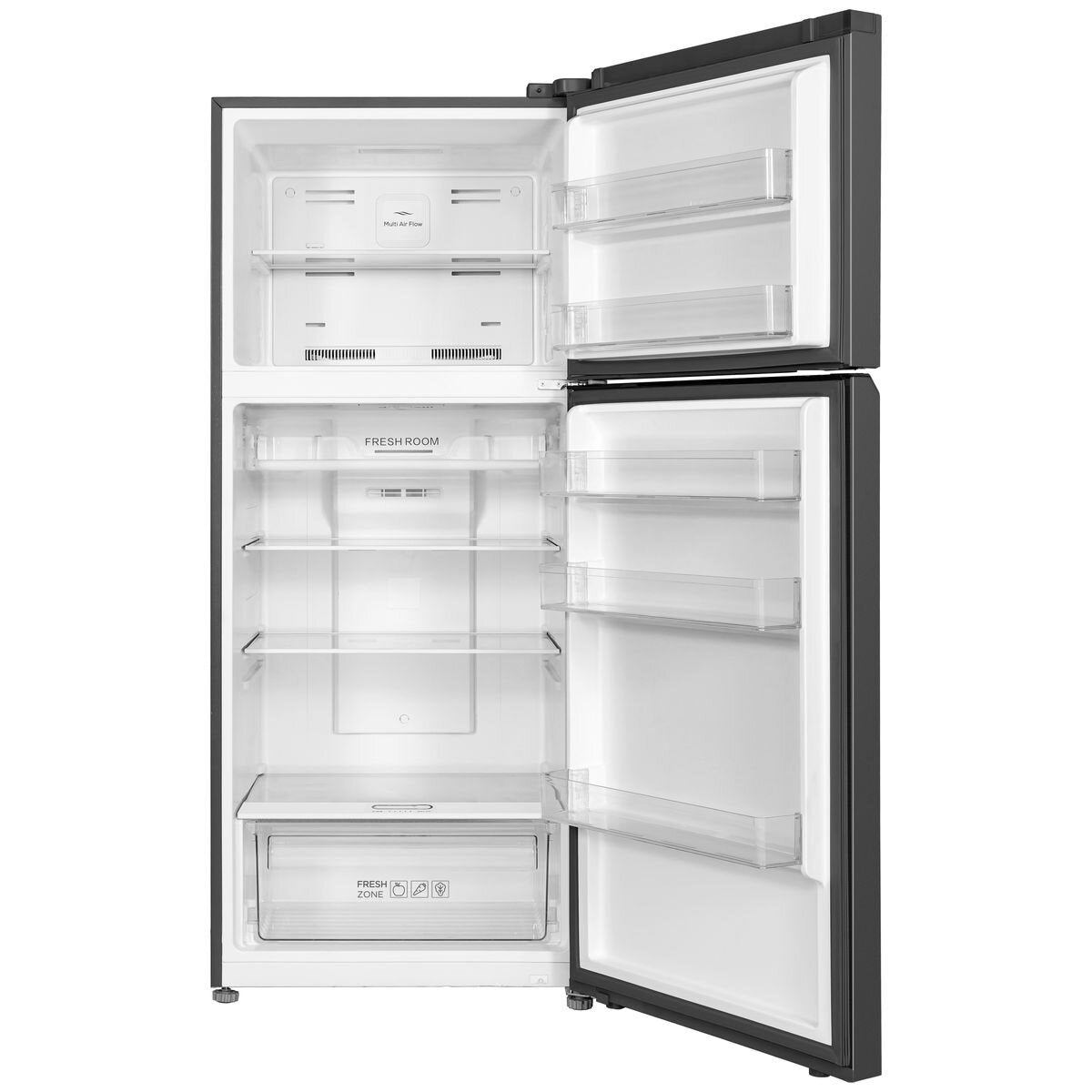 TCL 420L Top Mount Refrigerator - Frost Free, Inverter Compressor, Grey Finish - TRF491TG