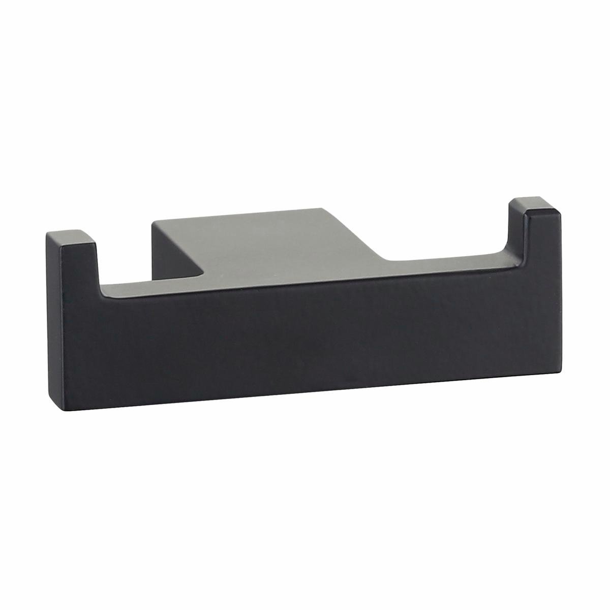 Mondella Rumba Double Robe Hook - Matte Black - 90mm x 30mm x 55mm - SuperSaverAU - view 1