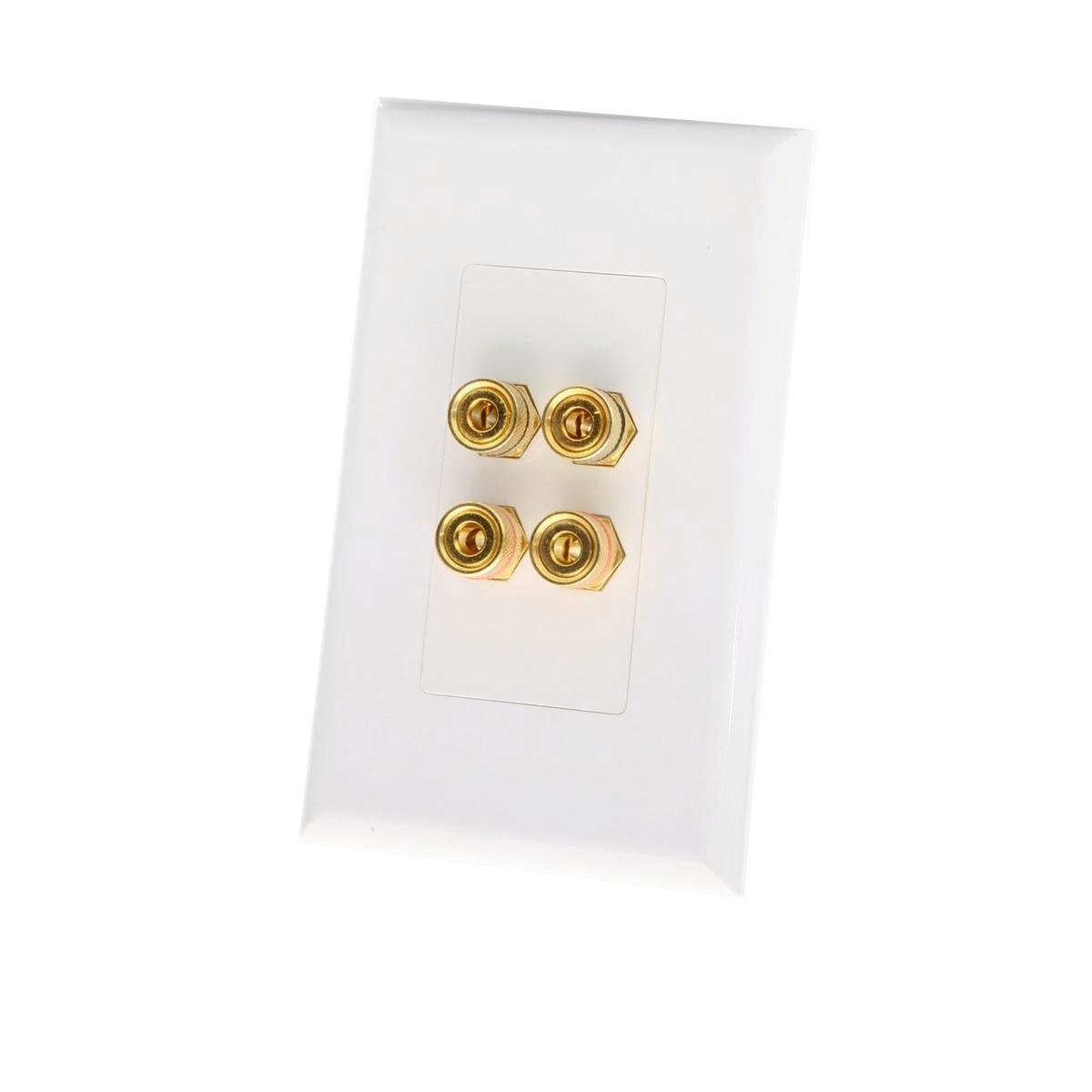 Studio Acoustic Banana Socket Wall Plate 4mm Heavy Duty Metal Quality - SuperSaverAU - view 1