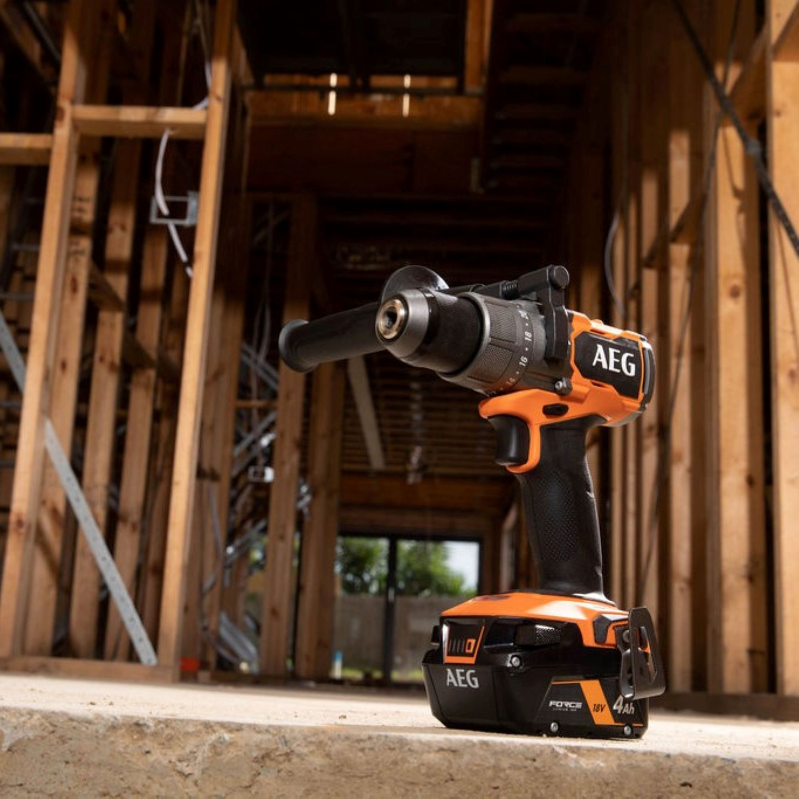 AEG 18V Brushless Cordless Hammer Drill Kit A18PDB51 - Battery, Charger Included