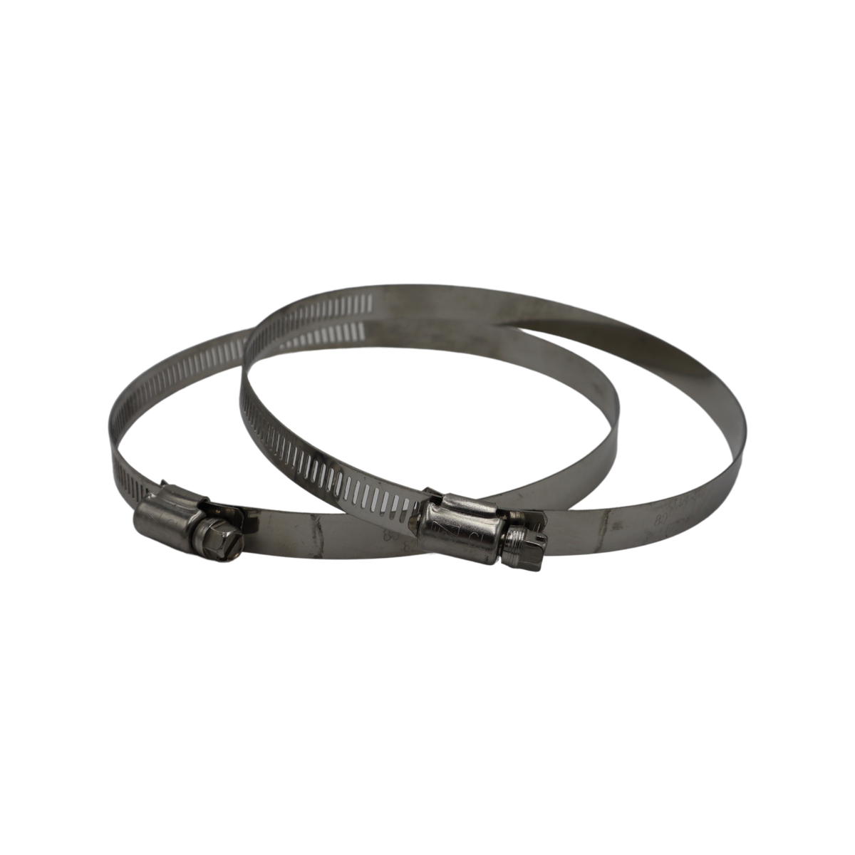 Pacific Air 125mm Stainless Steel Worm Clamp - 2 Pack, Round Duct