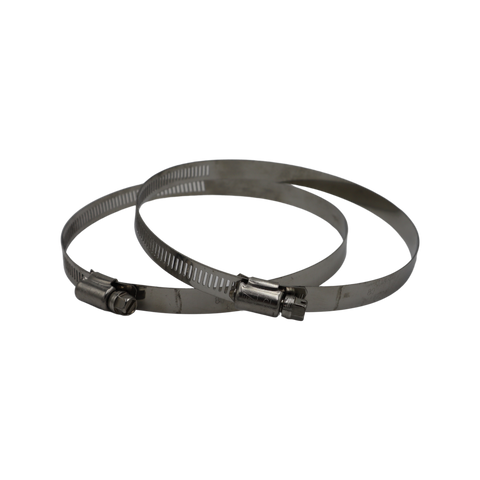 Pacific Air 125mm Stainless Steel Worm Clamp 2 Pack Easy Seal - SuperSaverAU - view 1