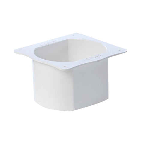 Icon Plastics 65mm PVC Gutter Pop Outlet - Durable - Easy Installation - White - SuperSaverAU - view 1