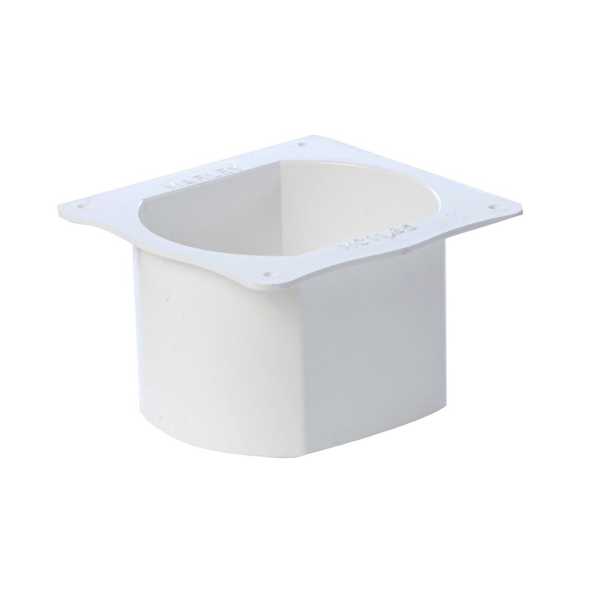 Icon Plastics 65mm White PVC Gutter Pop Outlet
