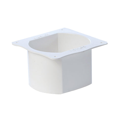 Icon Plastics 65mm White PVC Gutter Pop Outlet