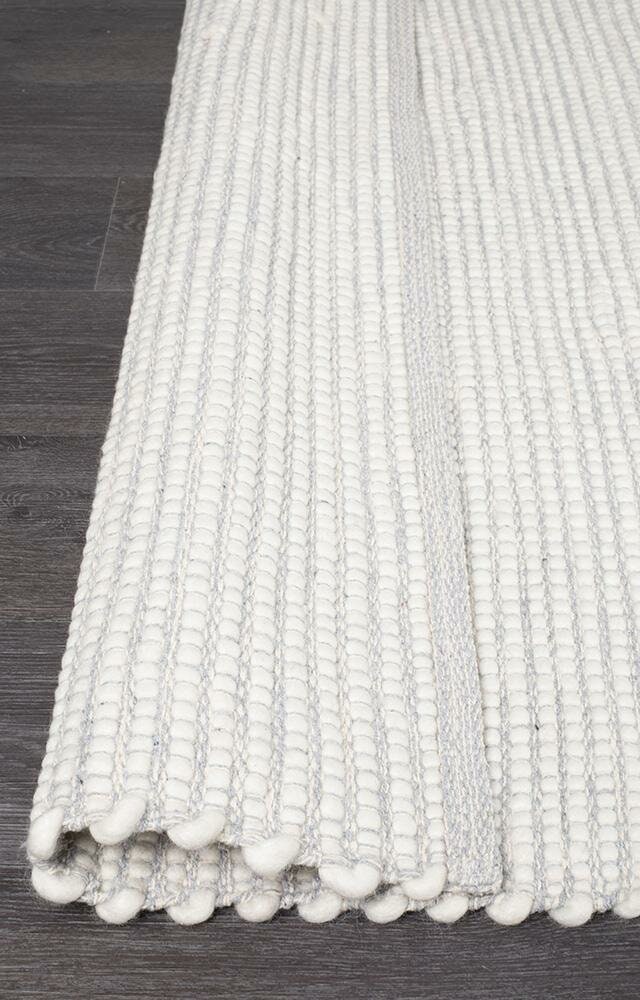 Rug Culture Loft Extra Large Rug 320x230cm - Grey Hand Loomed Felted Wool - LFTGREY320X230