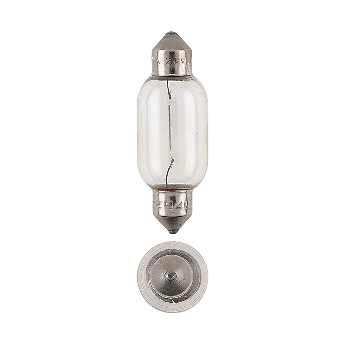 Narva 12V 21W SV8-5.8 T-15mm Incandescent Festoon Globe 2 Pack 47278BL