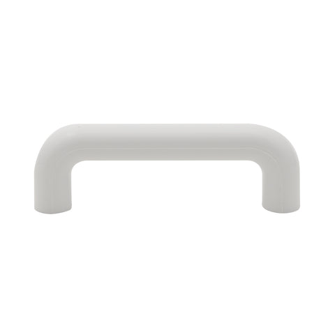 Prestige 16mm White Plastic Round D Handle, Cabinet Drawer Pull
