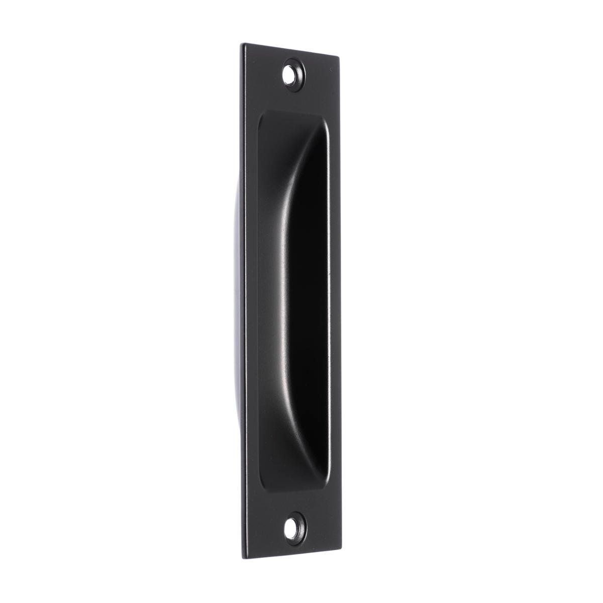 Lane 102mm Matte Black Flush Pull Handle - Zinc - Indoor Use - SuperSaverAU - view 1