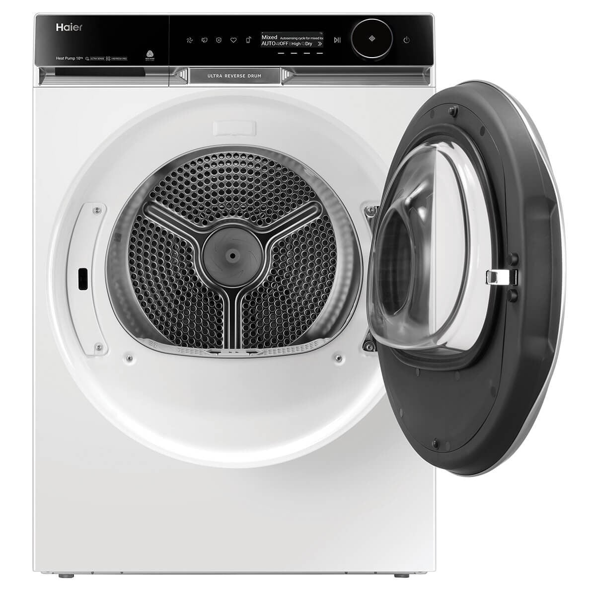 Haier 600 Series 10kg Heat Pump Dryer - White, 10 Star Energy Rating, Steam Refresh - HDHP10PXW1