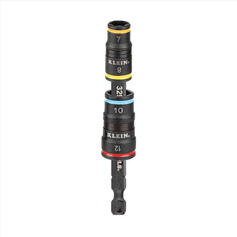 Klein Tools 4-in-1 Impact Rated Flip Socket Set, Metric 7-12mm