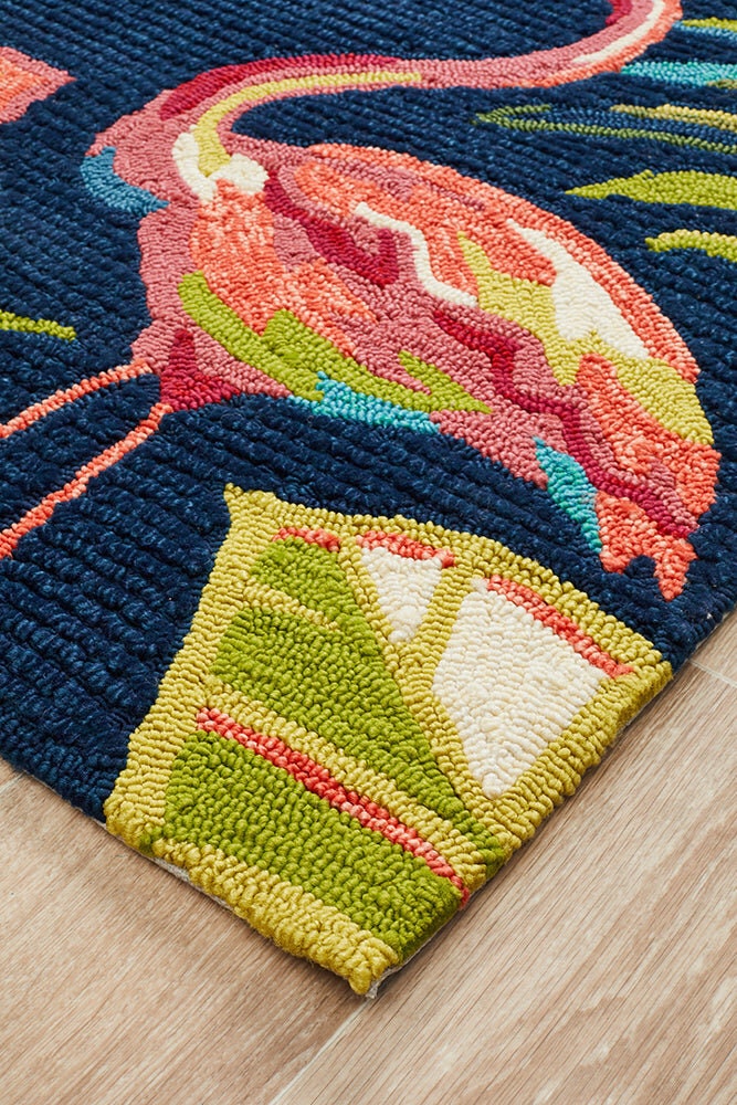 Rug Culture Copacabana Medium Navy Polypropylene Rug 225x155cm - Hand Tufted - COP-591-NVY-225X155