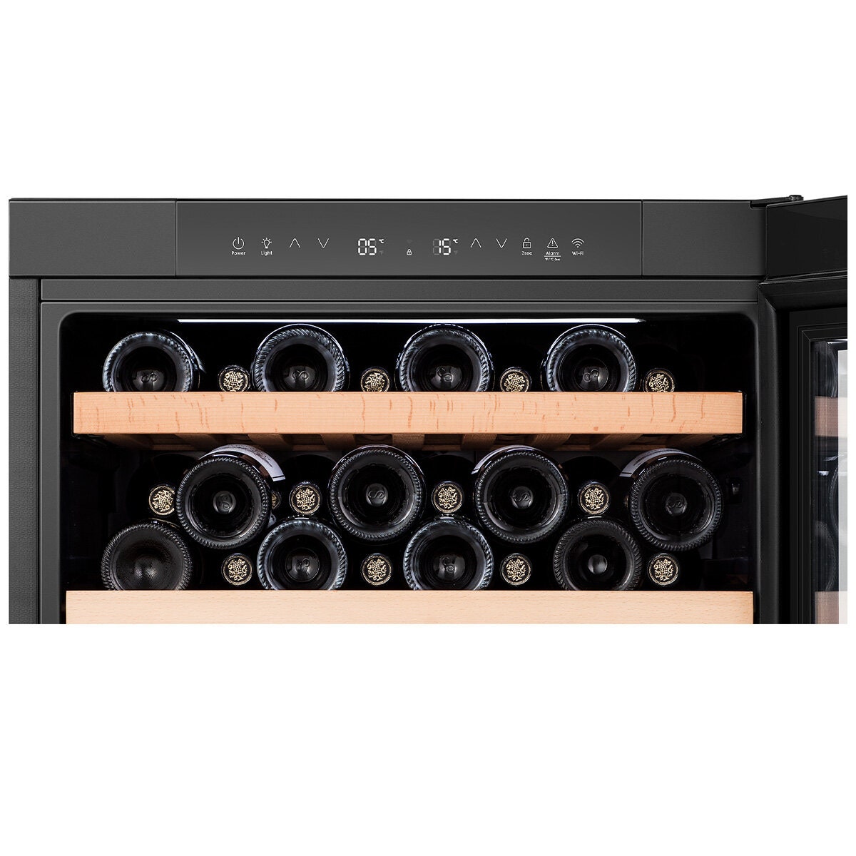 Hisense Dual Zone Wine Cabinet - Black - Triple Glazed - Vivino and ConnectLife - HRWC46B