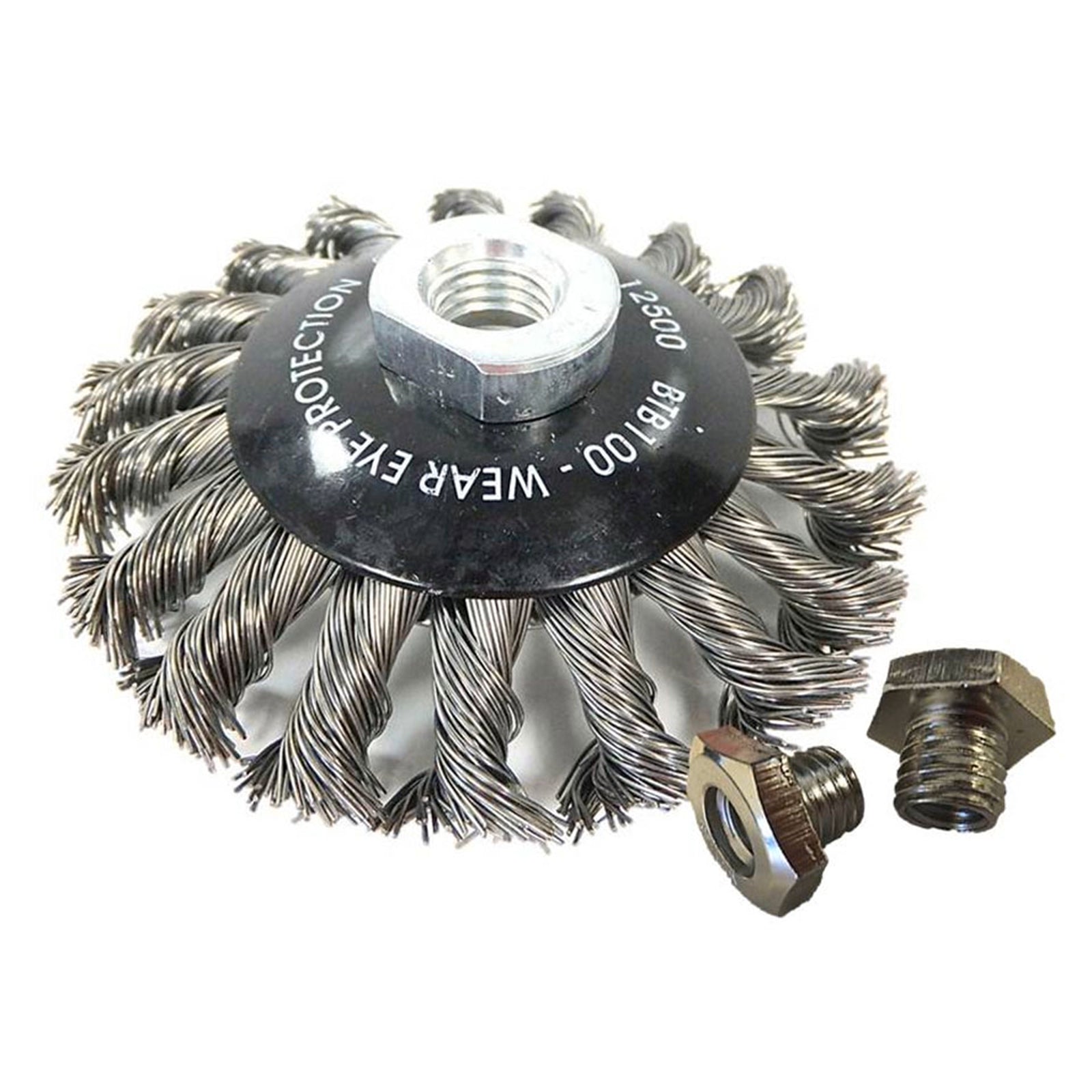 Josco 100mm Twistknot Steel Wire Bevel Brush
