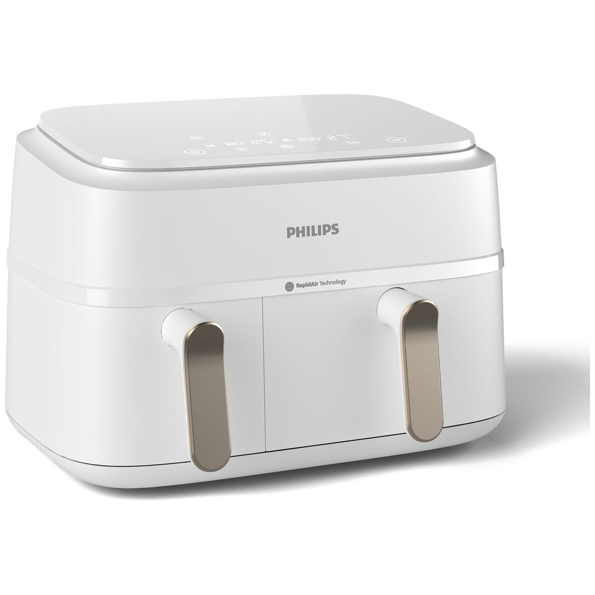 Philips 3000 Series 9L Dual Basket Airfryer XXL - Sync and Copy Functions, White - NA353-10