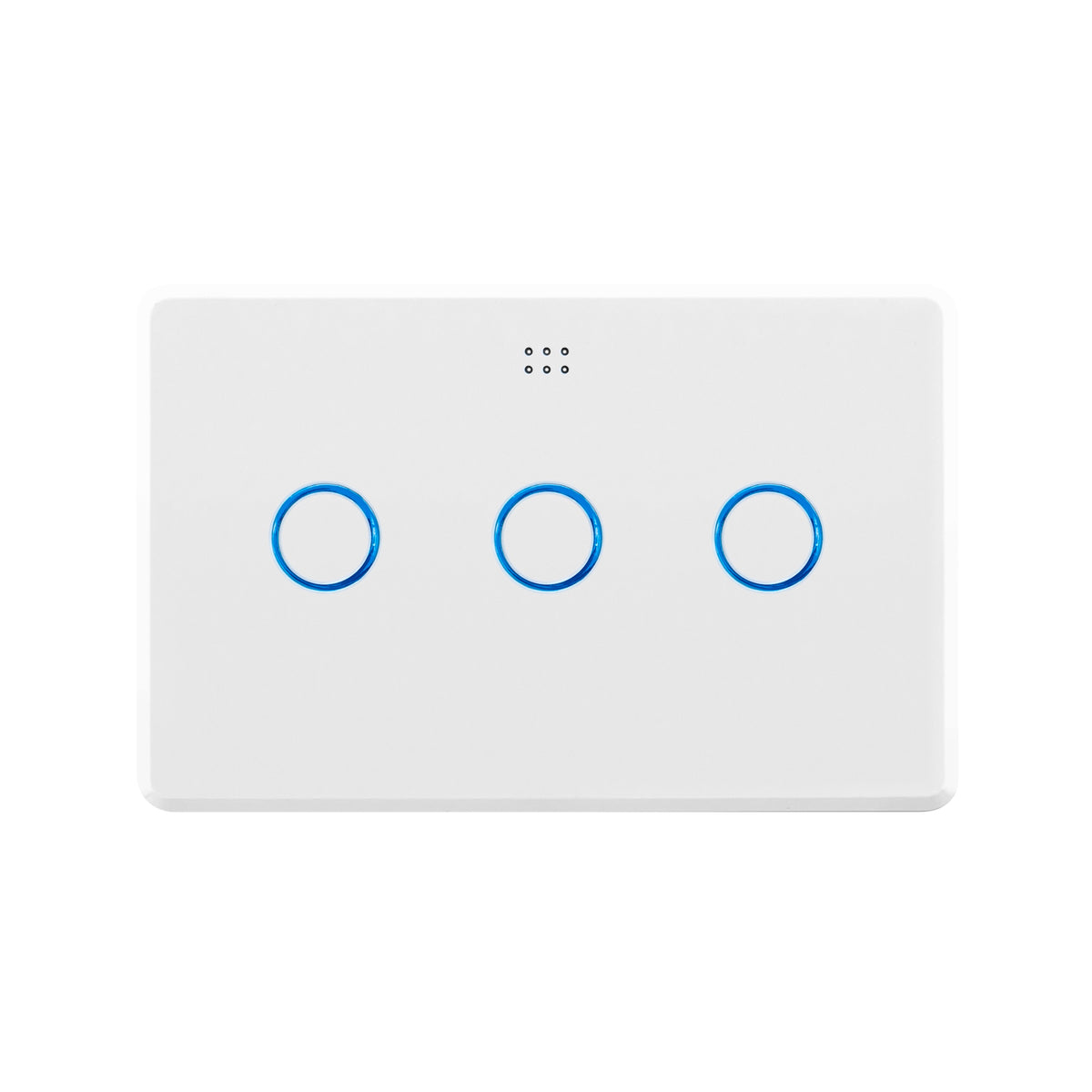 DETA Smart Triple Gang Touch Light Switch Grid Connect White Gloss 6903HA