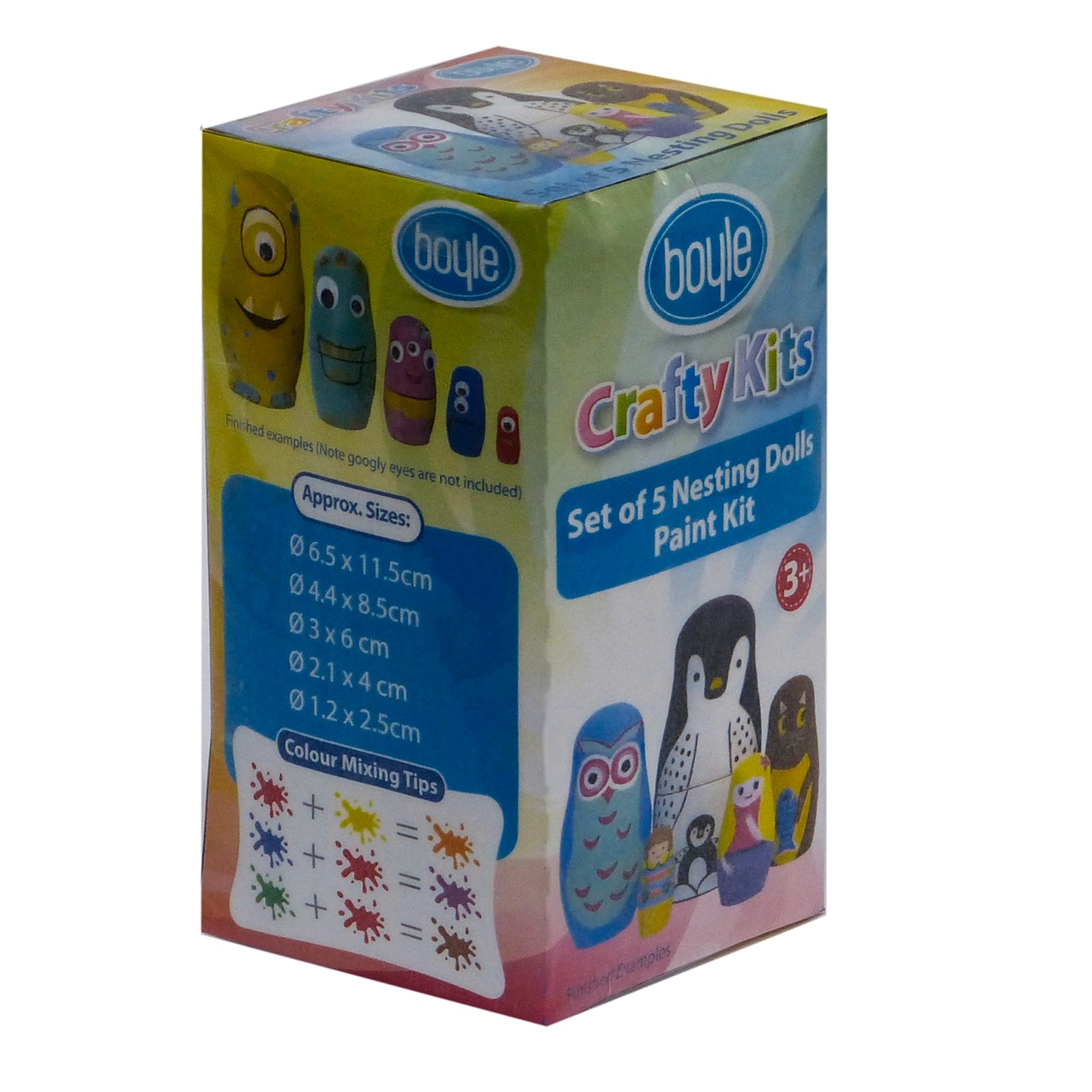 Boyle Nesting Dolls Craft Paint Kit 5 Pack Wood