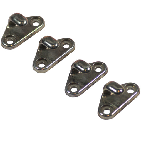 Goliath Small Galvanized Steel Fastener Hooks - 4 Pack