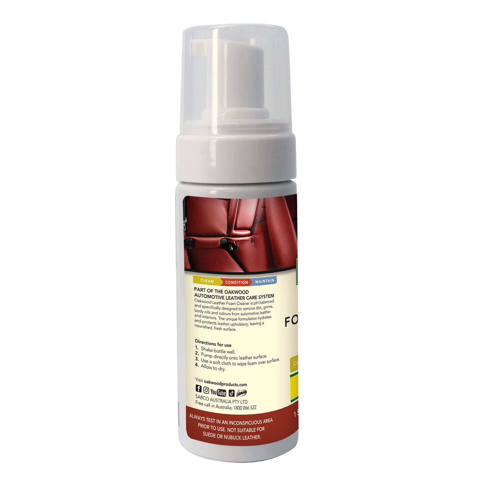 Oakwood 150ml Automotive Leather Foam Cleaner