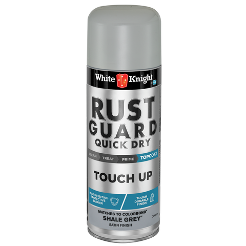 White Knight Rust Guard Shale Grey Satin Touch Up Spray Paint 300g