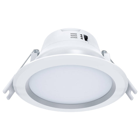 Arlec 9W 92mm Tri-Colour Recessed Lens Dimmable LED Downlight 240V White ALD285