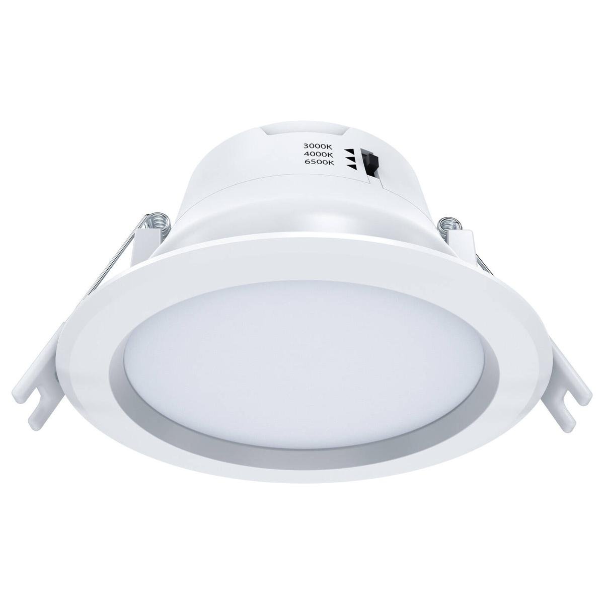 Arlec 9W 92mm Tri-Colour Recessed Lens Dimmable LED Downlight 240V White ALD285