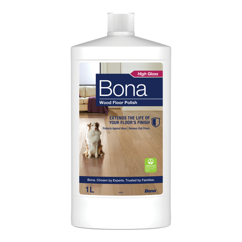 Bona 1L Gloss Wood Floor Polish High Gloss Timber Floor Restorer