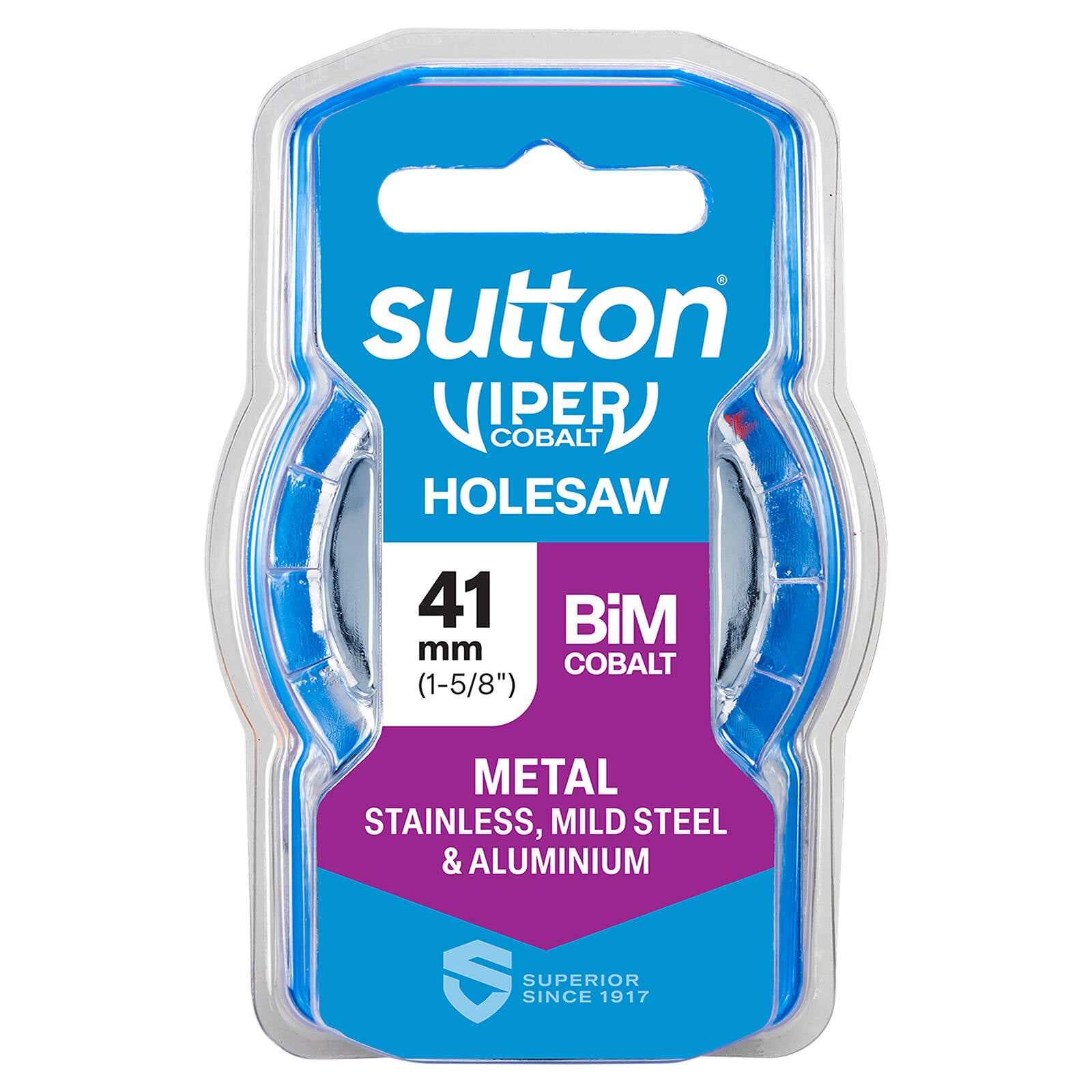 Sutton Tools 41mm White Cobalt Bi-Metal Holesaw, 32mm Drilling Depth