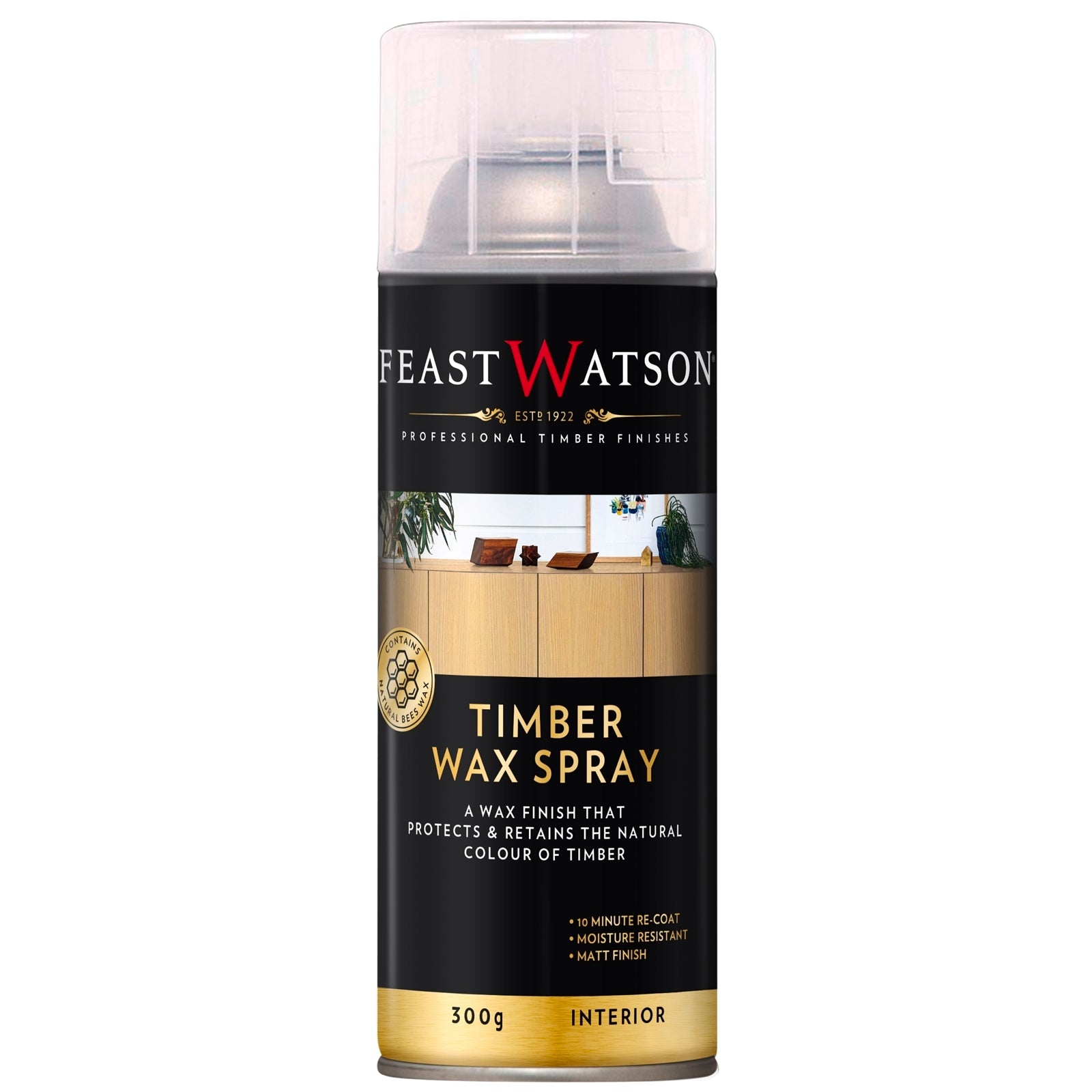 Feast Watson 300g Timber Wax Spray Interior Clear