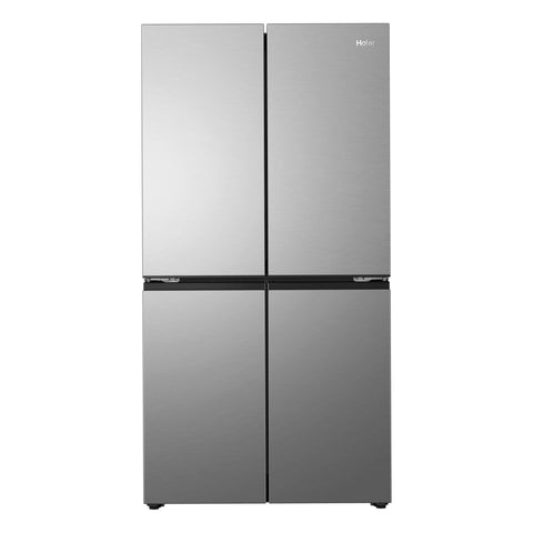 Haier 682L Quad Door Fridge Freezer - Satina - 5 Star Energy Rating - Wi-Fi - HRF690YS