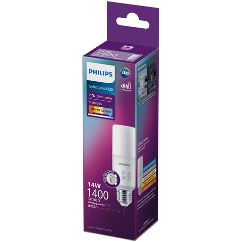 Philips Stick E27 LED 1400lm 5CCT 14W Dimmable Globe 929003785819