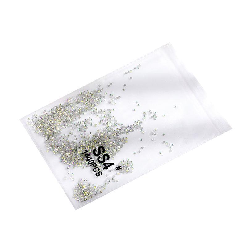 1440 pcs Flat Bottom Glass Nail Rhinestones - Clear Crystal SS16 - view 19