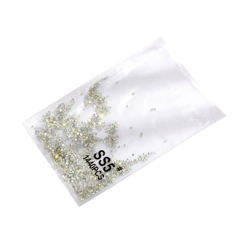 1440 pcs Flat Bottom Glass Nail Rhinestones - Clear Crystal SS16 - view 21