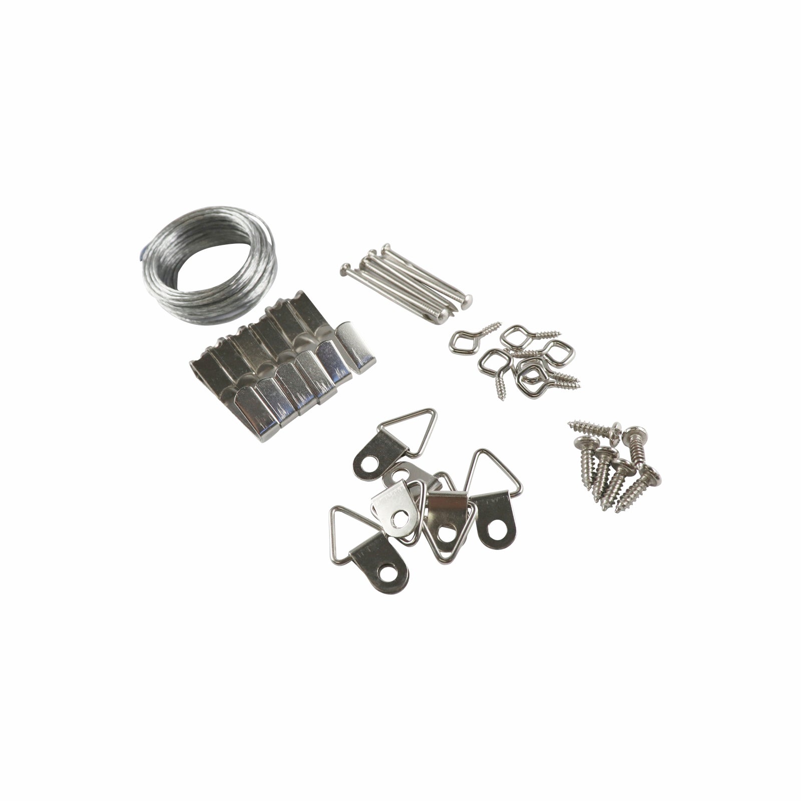 Everhang 20kg Heavy-Duty Picture Hanging Kit, Zinc Plated Steel, Hardware Included