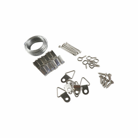 Everhang 20kg Heavy-Duty Picture Hanging Kit, Zinc Plated Steel, Hardware Included