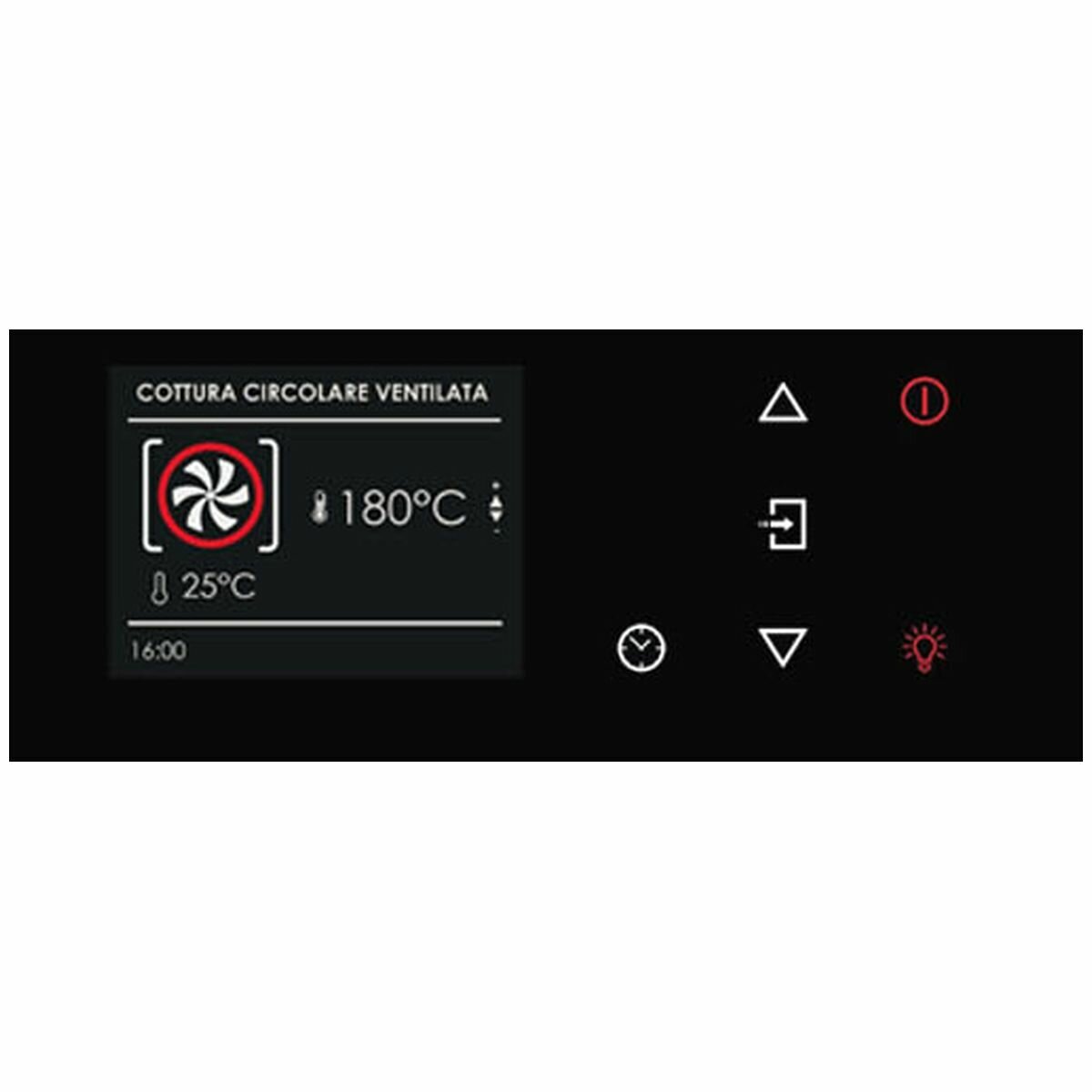 Artusi 60cm built-in combi microwave oven - 34L, black with stainless steel trim, touch controls - ACM45X