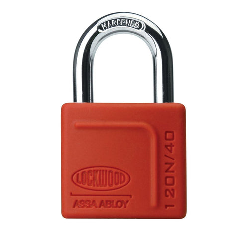 Lockwood 40mm Alloy Silicon Padlock - Brass with Silicone Jacket